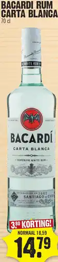Super Dirck 3 Bacardi Rum Carta Blanca aanbieding