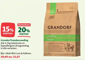 Maxi Zoo Grandorf hondenvoeding aanbieding