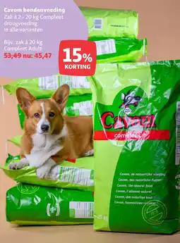 Maxi Zoo Cavom hondenvoeding aanbieding