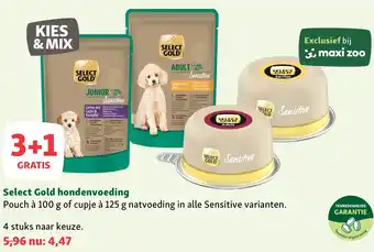 Maxi Zoo Select Gold hondenvoeding aanbieding