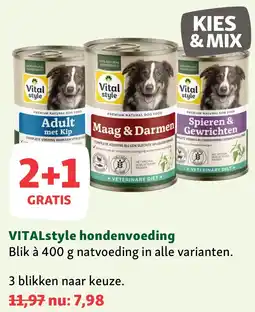 Maxi Zoo VITALstyle hondenvoeding aanbieding