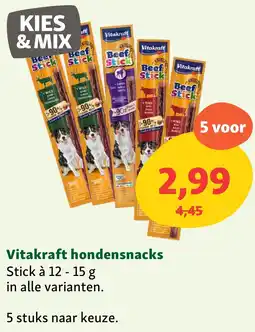 Maxi Zoo Vitakraft hondensnacks aanbieding