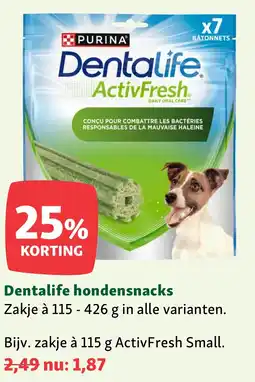 Maxi Zoo Dentalife hondensnacks aanbieding