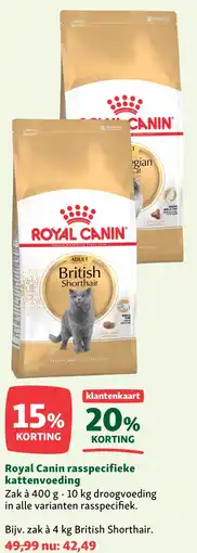 Maxi Zoo Royal Canin rasspecifieke kattenvoeding aanbieding