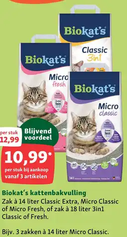 Maxi Zoo Biokat's kattenbakvulling aanbieding