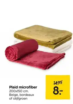 Xenos Plaid microfiber aanbieding