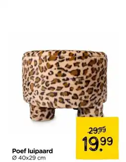 Xenos Poef luipaard aanbieding