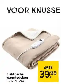 Xenos Elektrische warmtedeken aanbieding
