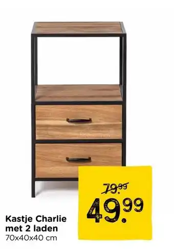 Xenos Kastje Charlie met 2 laden aanbieding