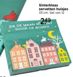 Xenos Sinterklaas servetten huisjes aanbieding