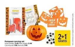 Xenos Pompoen carving set aanbieding