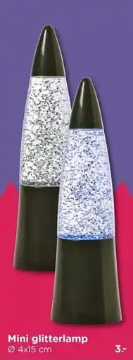 Xenos Mini glitterlamp aanbieding