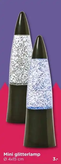 Xenos Mini glitterlamp aanbieding