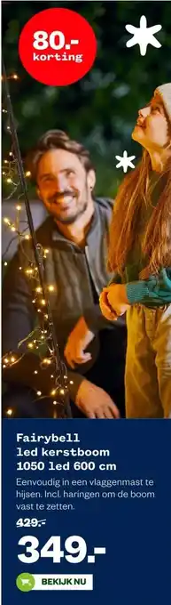 Welkoop Fairybell led kerstboom 1050 led 600 cm aanbieding