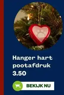 Welkoop Hanger hart pootafdruk aanbieding