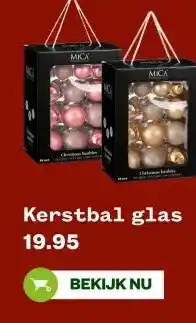 Welkoop Kerstbal glas aanbieding