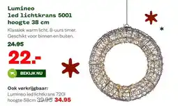 Welkoop Lumineo led lichtkrans 5001 hoogte 38 cm aanbieding