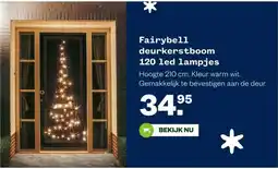 Welkoop Fairybell deurkerstboom 120 led lampjes aanbieding