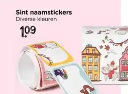 Xenos Sint naamstickers aanbieding