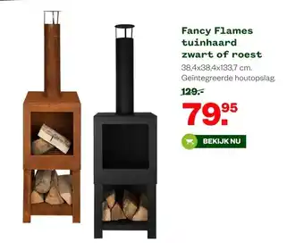 Welkoop Fancy Flames tuinhaard zwart of roest aanbieding