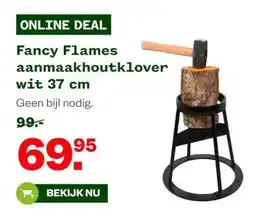 Welkoop Fancy Flames aanmaakhoutklover wit 37 cm aanbieding