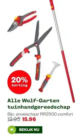 Welkoop Alle Wolf-Garten tuinhandgereedschap aanbieding