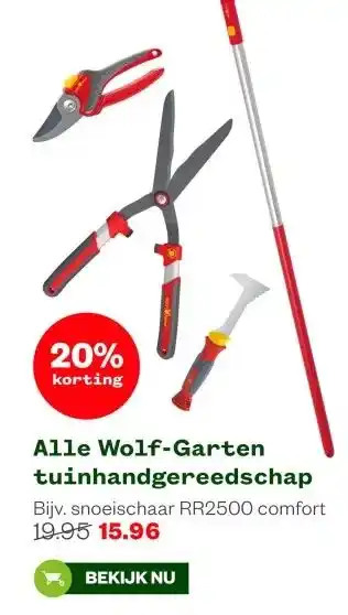 Welkoop Alle Wolf-Garten tuinhandgereedschap aanbieding