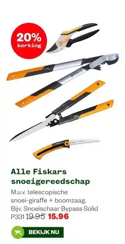 Welkoop Alle Fiskars snoeigereedschap aanbieding