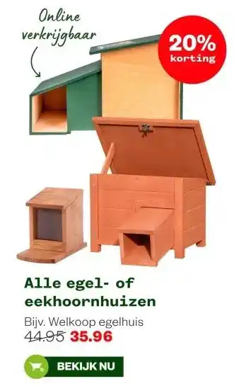 Welkoop Alle egel- of eekhoornhuizen aanbieding