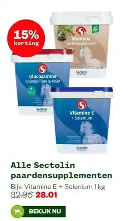 Welkoop Alle Sectolin paardensupplementen aanbieding