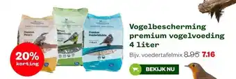 Welkoop Vogelbescherming premium vogelvoeding 4 liter aanbieding