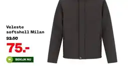 Welkoop Veleste softshell Milan aanbieding