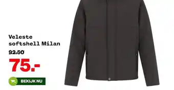 Welkoop Veleste softshell Milan aanbieding