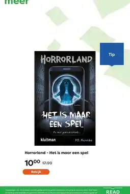 The Read Shop Horrorland - Het is maar een spel aanbieding