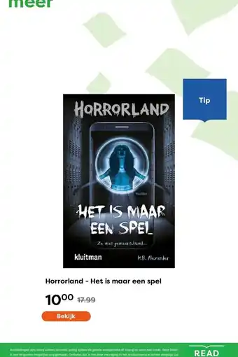 The Read Shop Horrorland - Het is maar een spel aanbieding