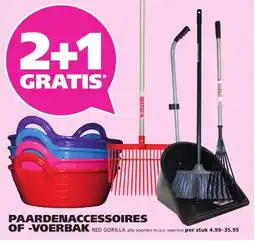 Ranzijn PAARDENACCESSOIRES OF-VOERBAK RED GORILLA aanbieding
