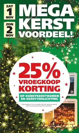 Ranzijn OP KUNSTKERSTBOMEN EN KERSTVERLICHTING aanbieding
