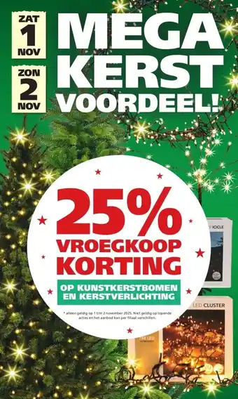 Ranzijn OP KUNSTKERSTBOMEN EN KERSTVERLICHTING aanbieding