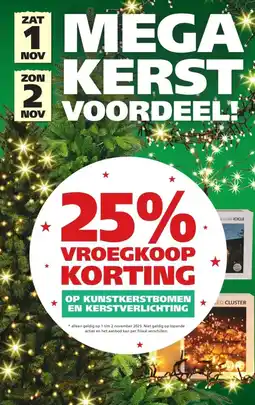 Ranzijn OP KUNSTKERSTBOMEN EN KERSTVERLICHTING aanbieding