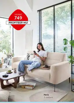 Profijt Meubel Heria 3 zitsbank aanbieding