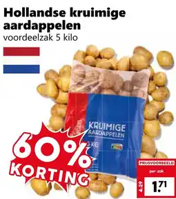 Coop Hollandse kruimige aardappelen aanbieding