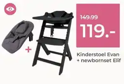 Prenatal Kinderstoel Evan + newbornset Elif aanbieding