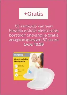 Prenatal bij aankoop van een Medela enkele elektrische borstkolf aanbieding