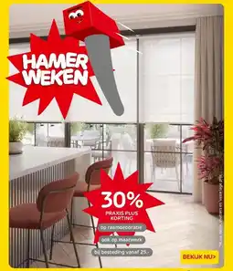 Praxis raamdecoratie aanbieding