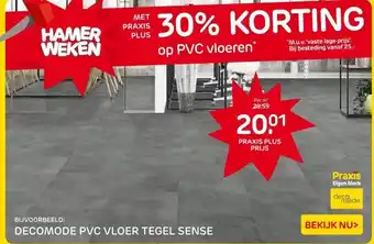 Praxis DecoMode PVC vloer tegel - Sense - aanbieding