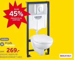 Praxis Grohe Solido Inbouwtoilet set met aanbieding