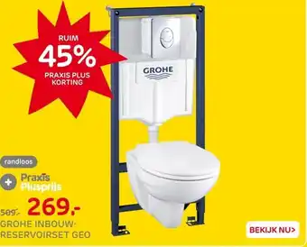 Praxis Grohe Solido Inbouwtoilet set met aanbieding