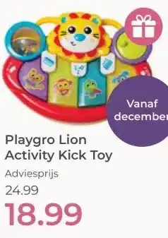 Prenatal Playgro Lion Activity Kick Toy aanbieding
