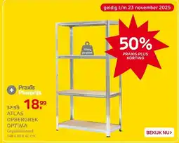 Praxis Opbergrek Atlas Optima 148x80x40 Galva aanbieding