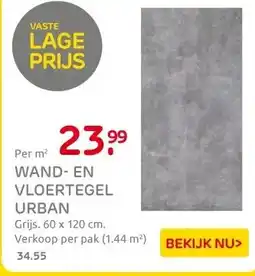 Praxis Natuursteenlook tegel Urban - Grijs - aanbieding
